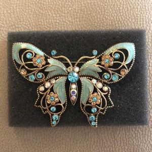 Sparkling butterfly pin